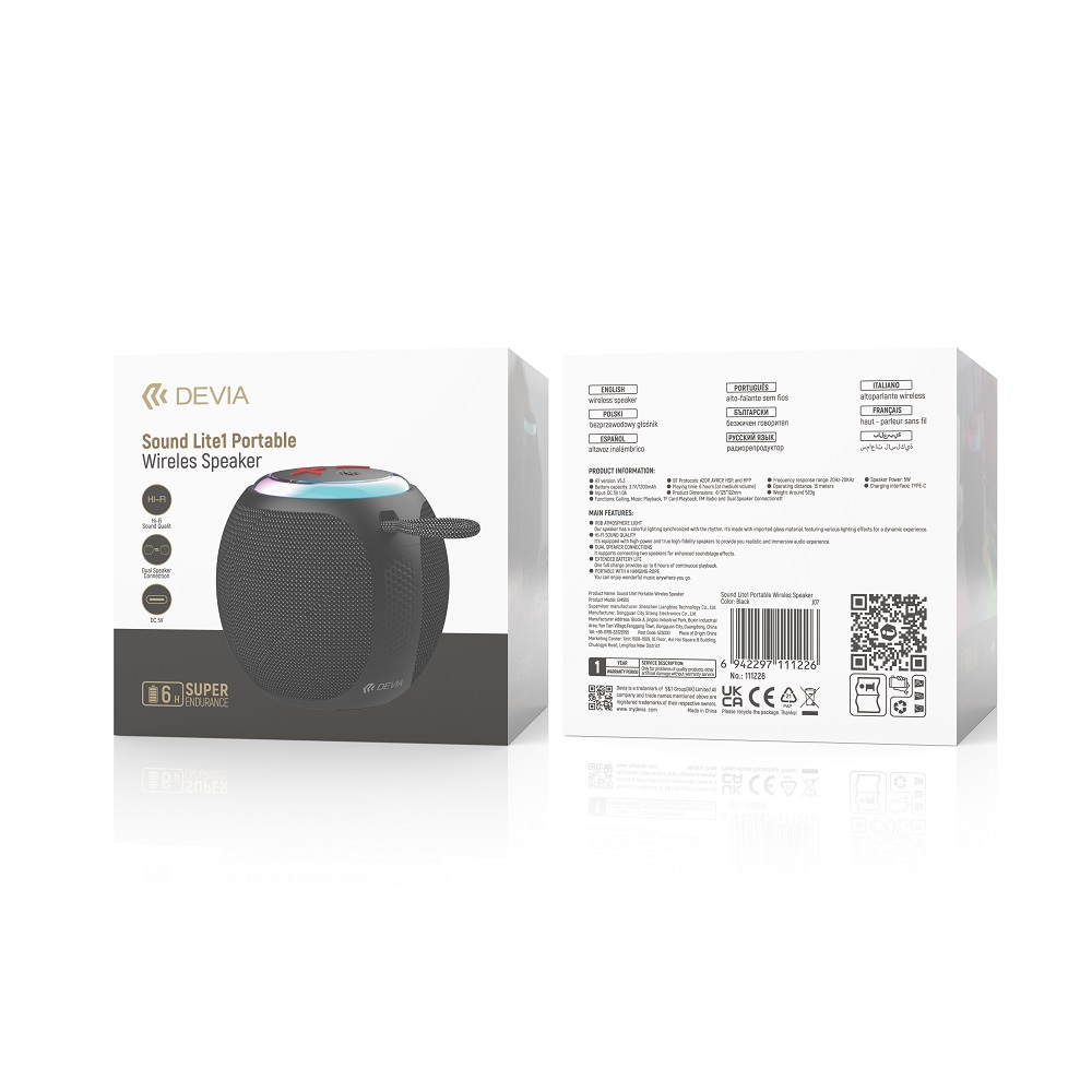 Devia gonik Bluetooth Lite1 czarny / 3