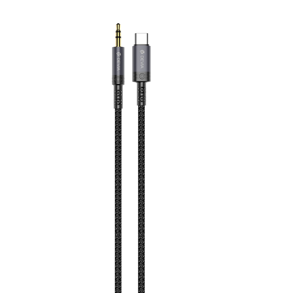 Devia kabel audio Ipure EC620 USB-C - jack 3,5 mm 1,0 m czarny