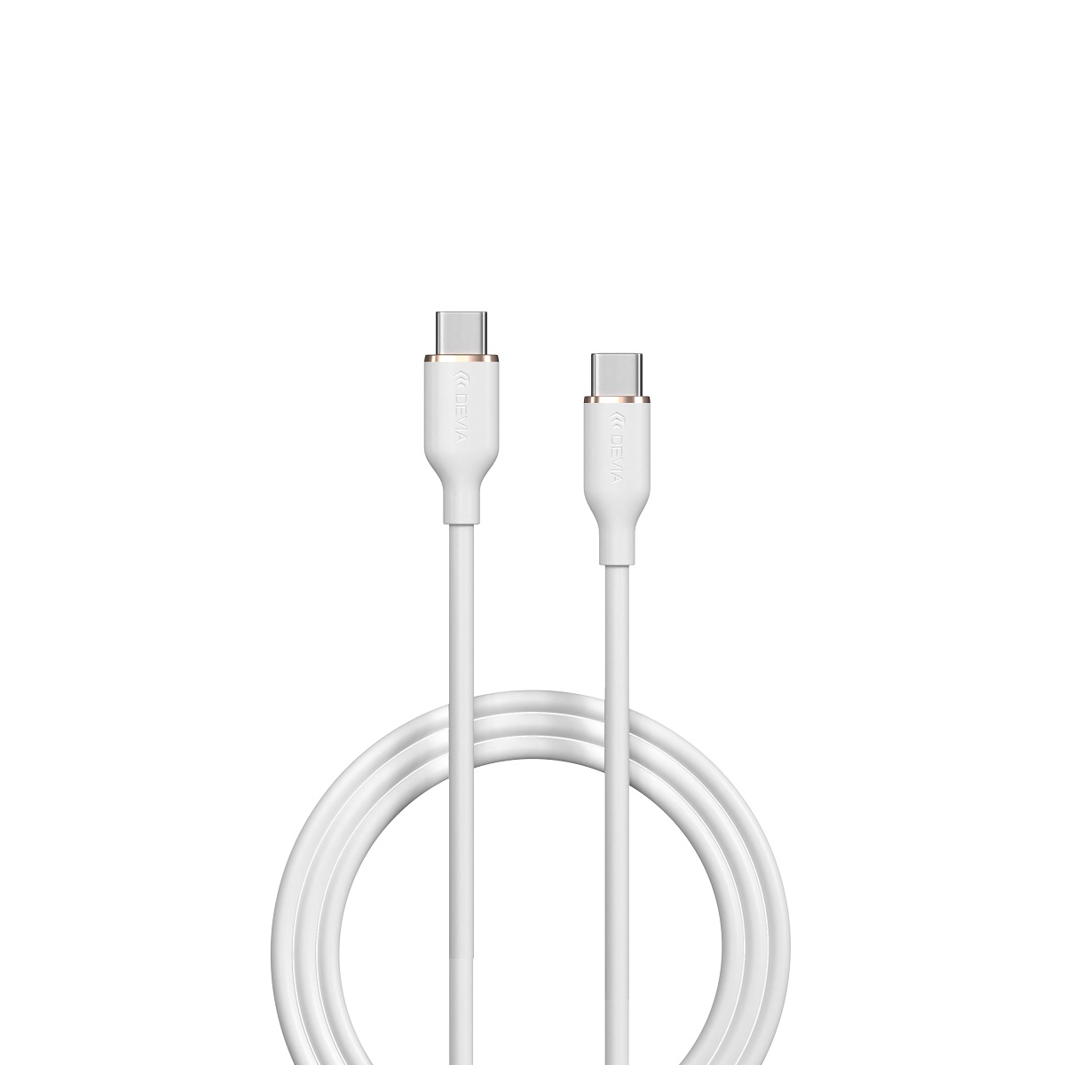 Devia kabel Jelly USB-C - USB-C 1,2 m 60W biay