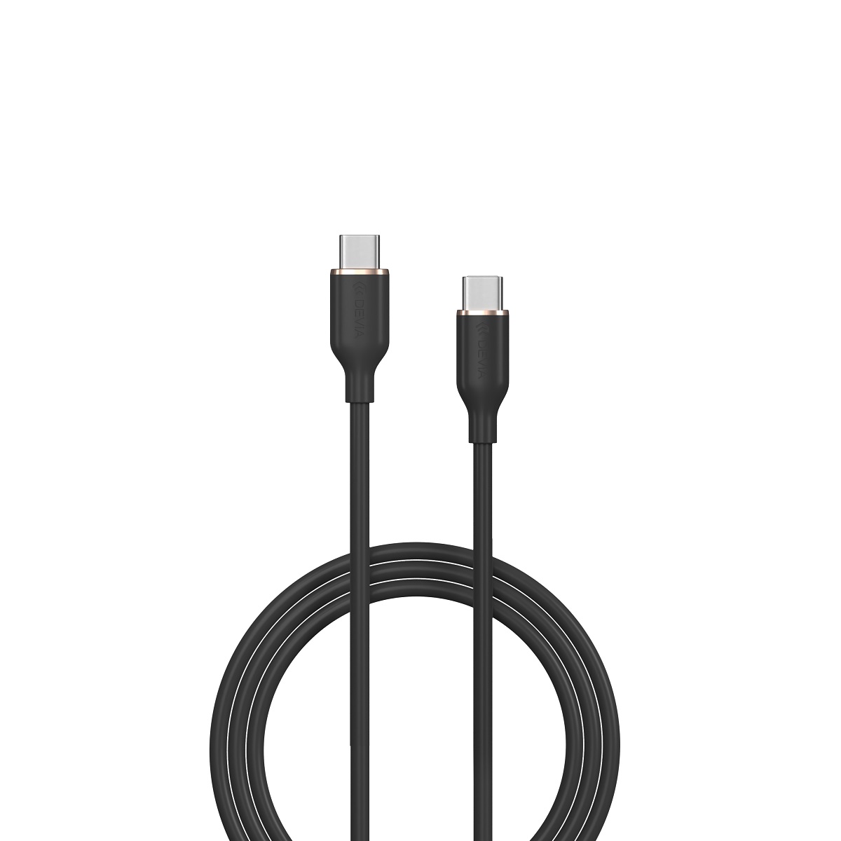 Devia kabel Jelly USB-C - USB-C 1,2 m 60W czarny