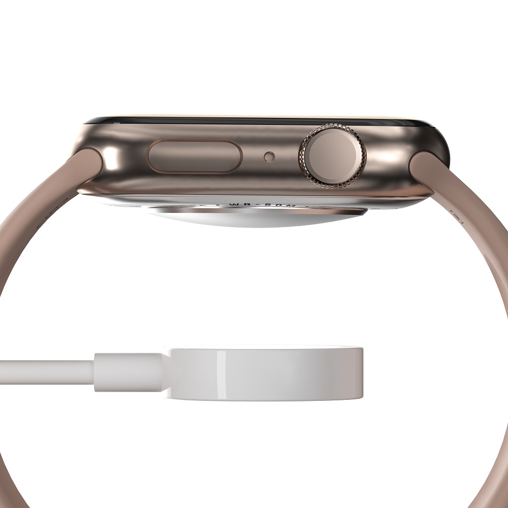 Devia adowarka indukcyjna magnetyczna Kintone USB 1,0 m biaa do Apple Watch / 2