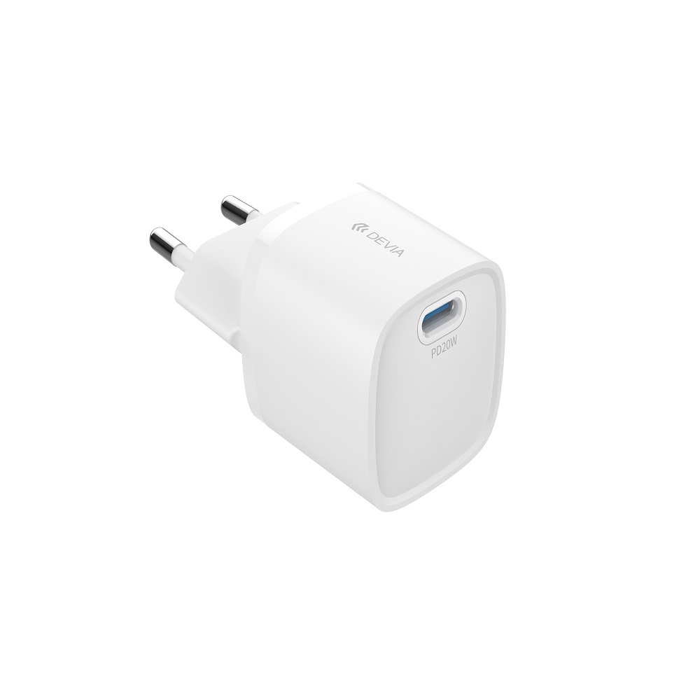 Devia adowarka sieciowa Extreme Mini GaN PD 20W 1x USB-C biaa