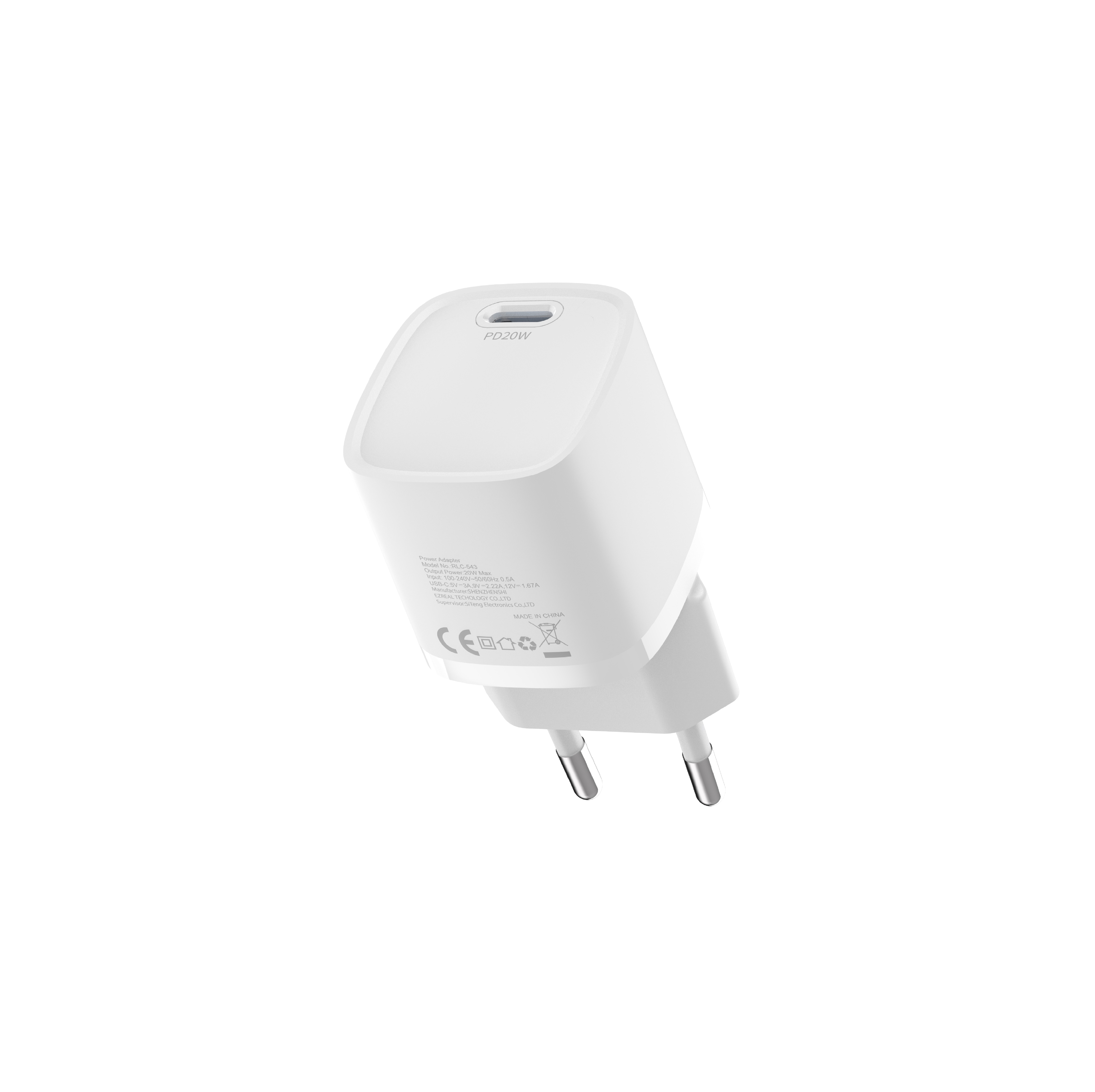 Devia adowarka sieciowa Extreme Mini GaN PD 20W 1x USB-C biaa / 2