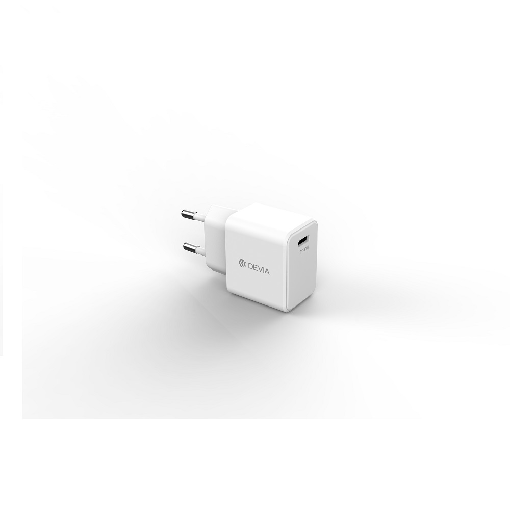 Devia adowarka sieciowa GRS EA455 GaN PD 30W 1x USB-C biaa / 2