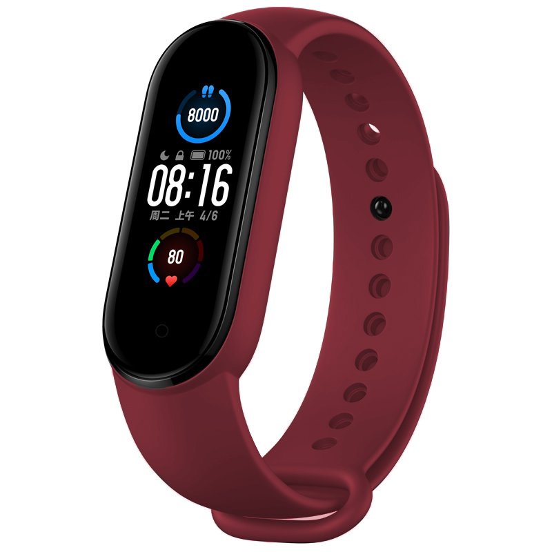 Devia pasek Deluxe Sport do Xiaomi Mi Band 5 wine red