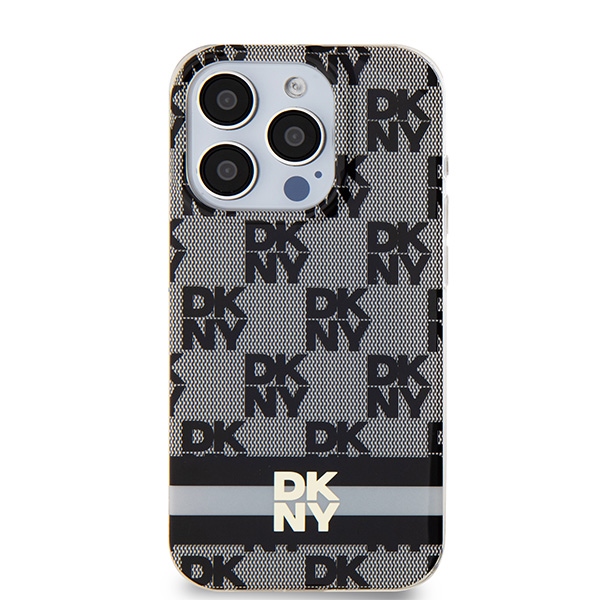 DKNY nakadka beowa HC Magsafe pc tpu checkered pattern w printed stripes Apple iPhone 15 Pro Max / 3