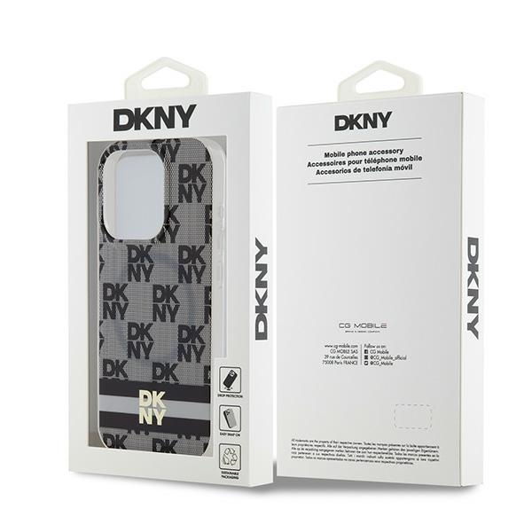 DKNY nakadka beowa HC Magsafe pc tpu checkered pattern w printed stripes Apple iPhone 15 Pro Max / 8