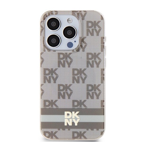 DKNY nakadka beowa HC Magsafe pc tpu checkered pattern w printed stripes Apple iPhone 15 Pro / 3