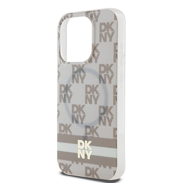 DKNY nakadka beowa HC Magsafe pc tpu checkered pattern w printed stripes Apple iPhone 15 Pro / 6