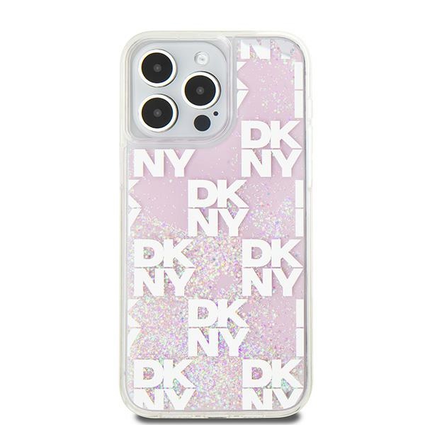 DKNY nakadka biaa HC liquid glitters w checkered pattern Apple iPhone 15 Pro Max / 3