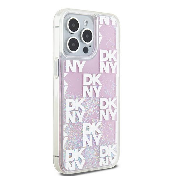DKNY nakadka biaa HC liquid glitters w checkered pattern Apple iPhone 15 Pro Max / 4