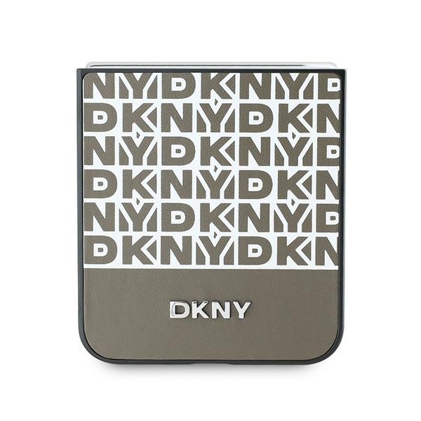 DKNY nakadka brzowa Repeat Pattern Bottom Stripe Samsung Galaxy Z Flip 6 / 5