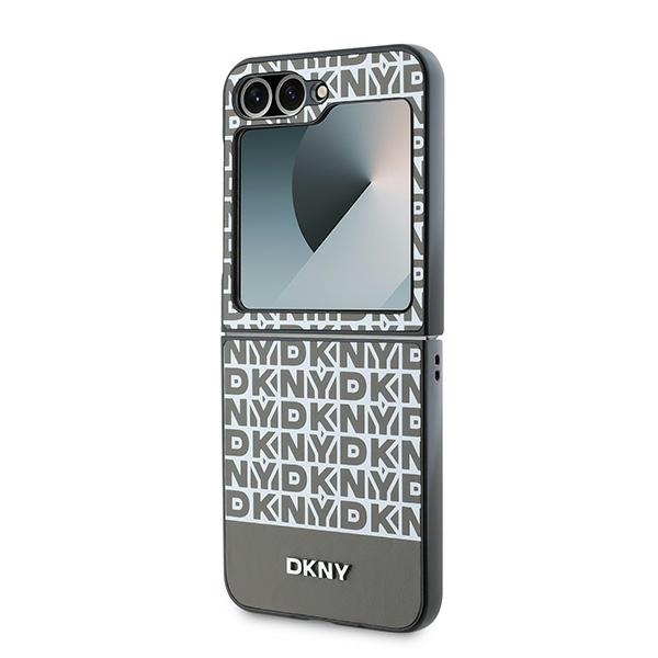 DKNY nakadka brzowa Repeat Pattern Bottom Stripe Samsung Galaxy Z Flip 6 / 6