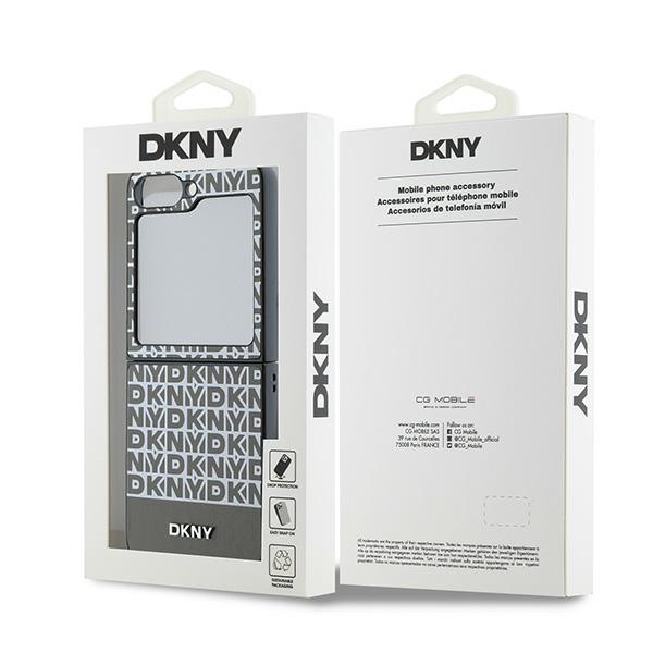 DKNY nakadka brzowa Repeat Pattern Bottom Stripe Samsung Galaxy Z Flip 6 / 8