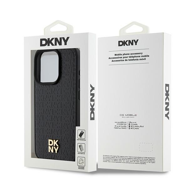 DKNY nakadka czarny Apple iPhone 15 Pro / 8