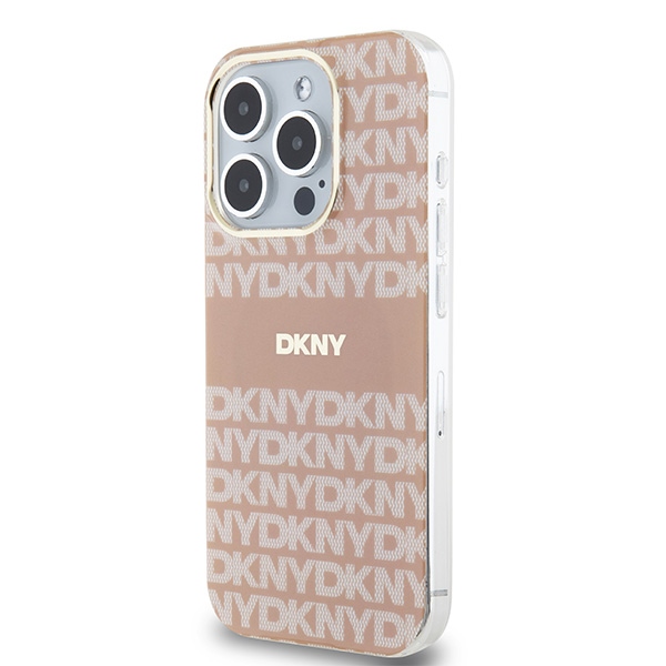 DKNY nakadka niebieska HC Magsafe pc tpu repeat texture pattern w stripe Apple iPhone 15 Pro Max / 2