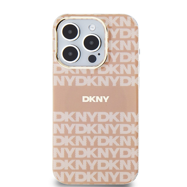 DKNY nakadka niebieska HC Magsafe pc tpu repeat texture pattern w stripe Apple iPhone 15 Pro Max / 3