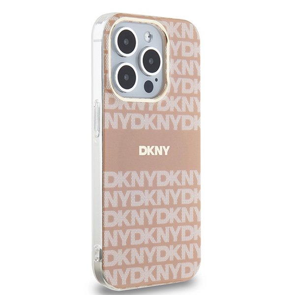 DKNY nakadka niebieska HC Magsafe pc tpu repeat texture pattern w stripe Apple iPhone 15 Pro Max / 4