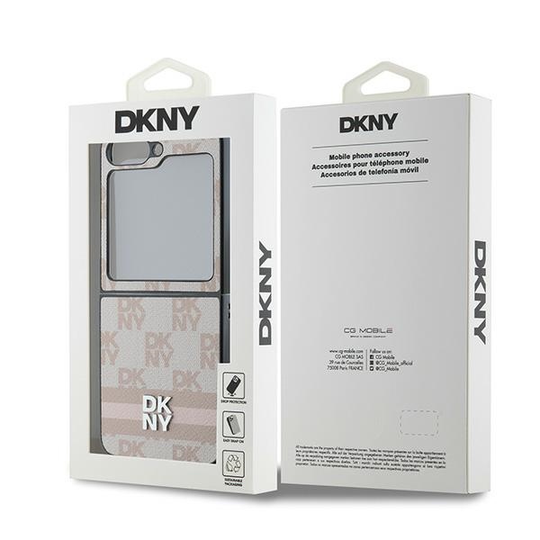 DKNY nakadka rowa Chequered Pattern Printed Stripes Samsung Galaxy Z Flip 6 / 8