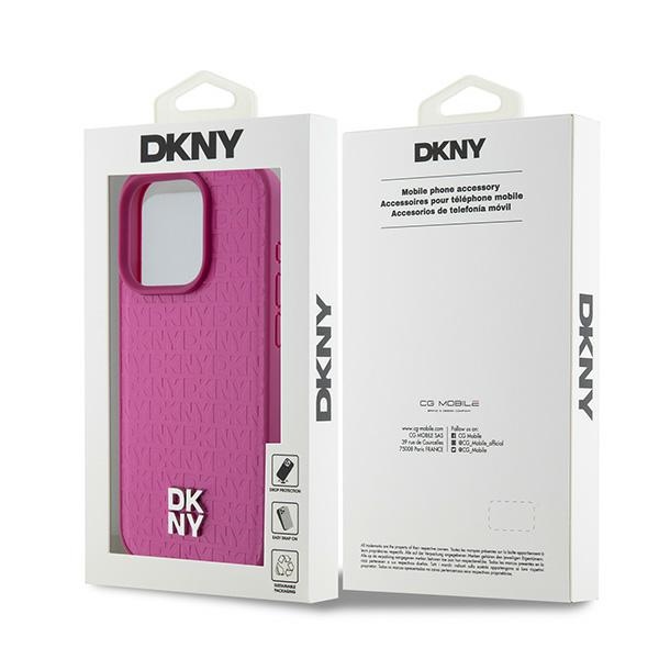 DKNY nakadka rowa HC Magsafe pu repeat pattern w stack logo Apple iPhone 15 Pro / 8