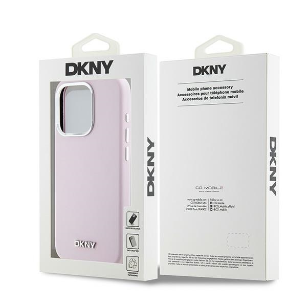 DKNY nakadka rowa HC Magsafe silicone w horizontal metal logo Apple iPhone 15 Pro / 8