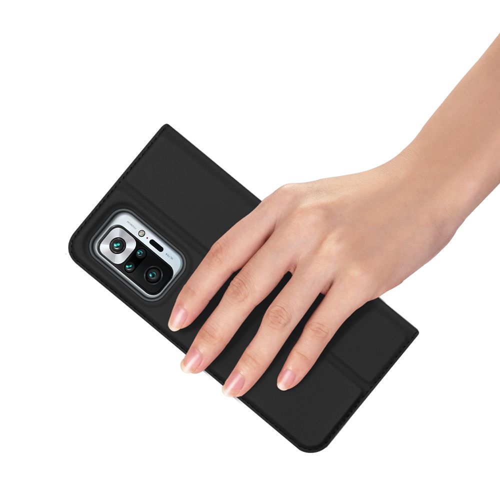 etui book z podstawk DuxDucis SkinPro czarne Xiaomi Redmi Note 10 Pro / 6