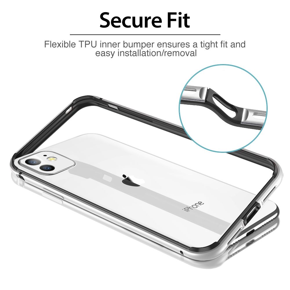 etui Esr Edge Guard Srebrne Apple iPhone 11 / 6