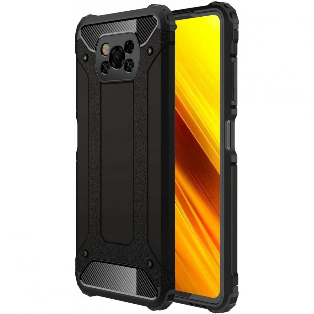 etui pancerne Armor Case Czarne Xiaomi POCO X3 NFC