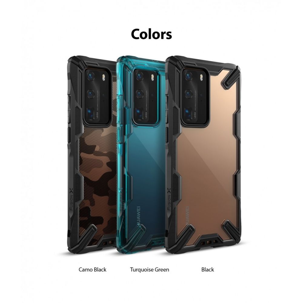 etui Ringke Fusion X Camo Czarne Huawei P40 Pro / 9