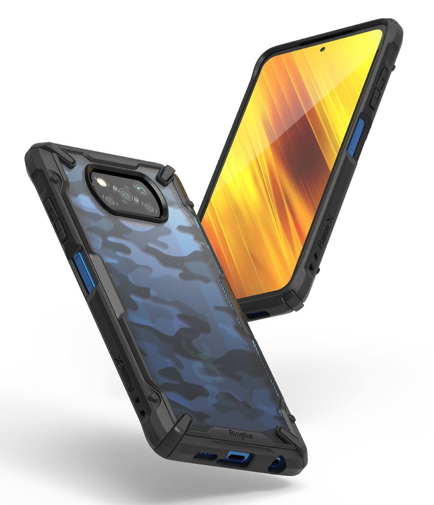 etui Ringke Fusion X Camo Czarne Xiaomi POCO X3 NFC / 4