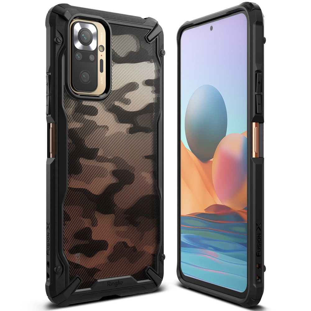 etui Ringke Fusion X Camo czarne Xiaomi Redmi Note 10 Pro