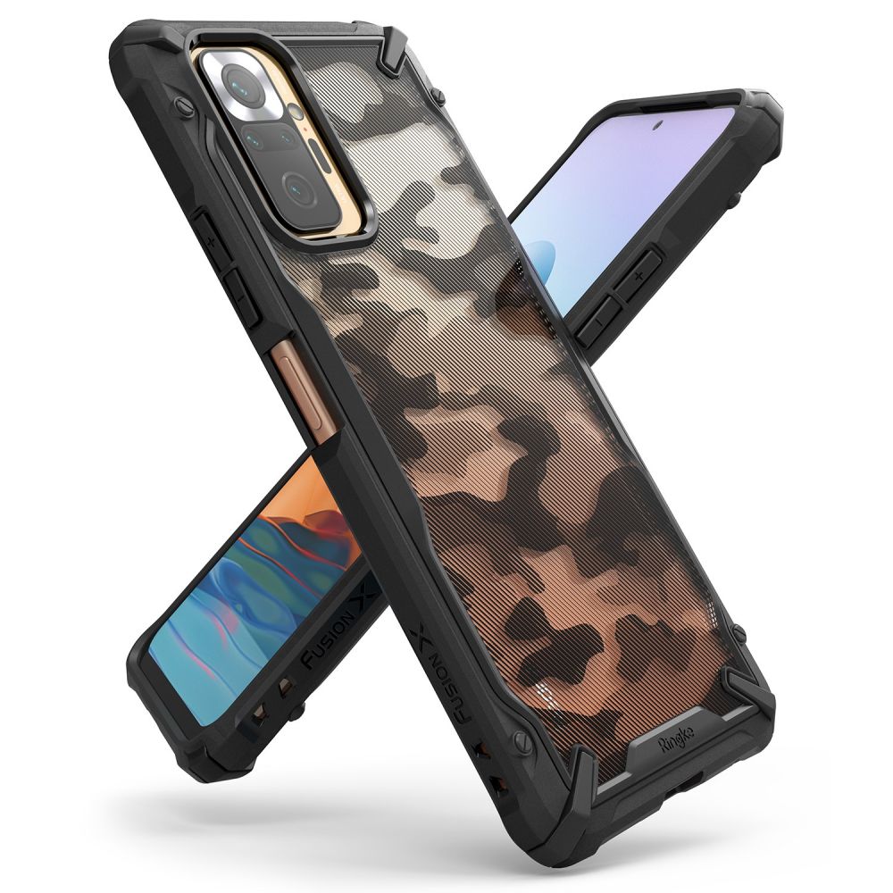 etui Ringke Fusion X Camo czarne Xiaomi Redmi Note 10 Pro / 3