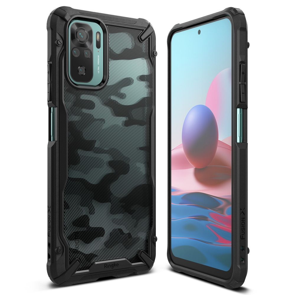 etui Ringke Fusion X Camo czarne Xiaomi Redmi Note 10S