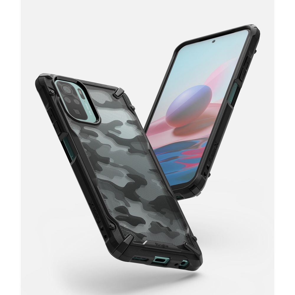 etui Ringke Fusion X Camo czarne Xiaomi Redmi Note 10S / 4