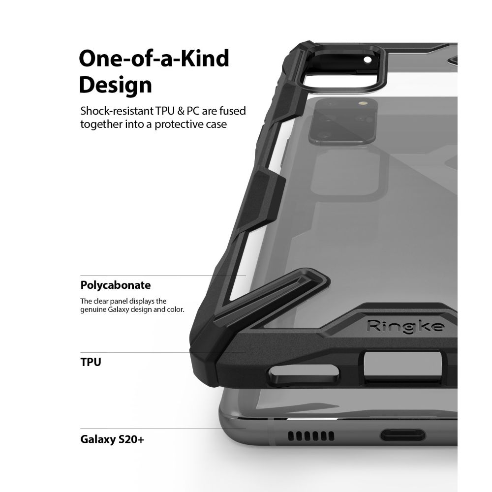 etui Ringke Fusion X Czarne Samsung Galaxy S20 Plus / 6