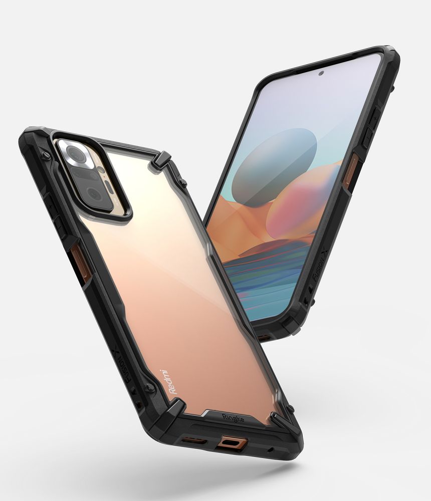 etui Ringke Fusion X czarne Xiaomi Redmi Note 10 Pro / 4