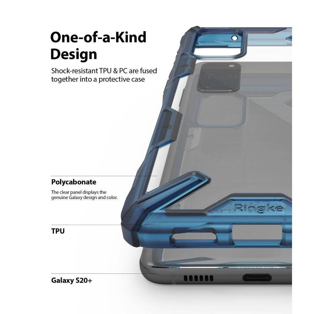 etui Ringke Fusion X Niebieskie Samsung Galaxy S20 Plus / 6