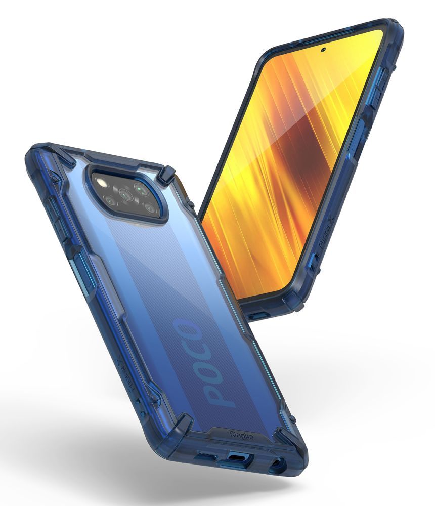 etui Ringke Fusion X Space Niebieskie Xiaomi POCO X3 NFC / 4