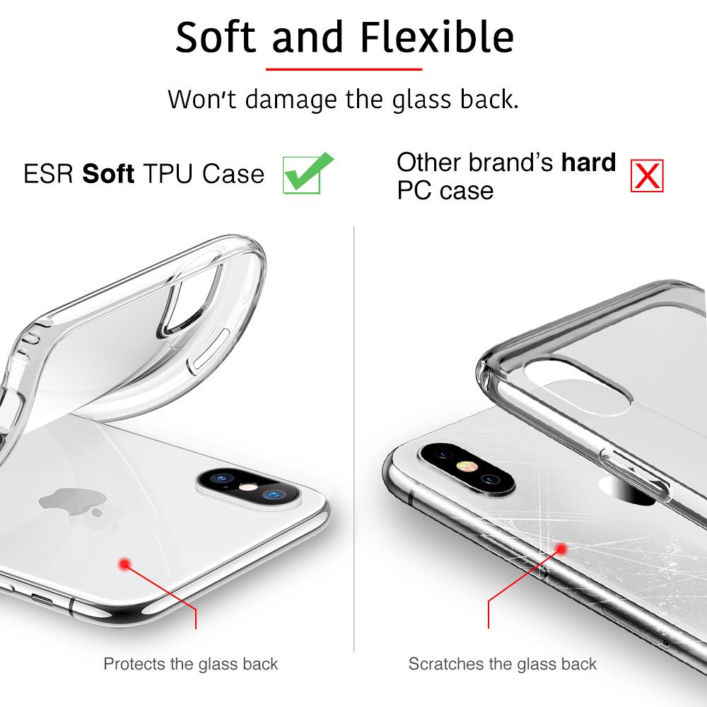 etui silikonowe Esr Essential Przeroczyste Apple iPhone X / 9