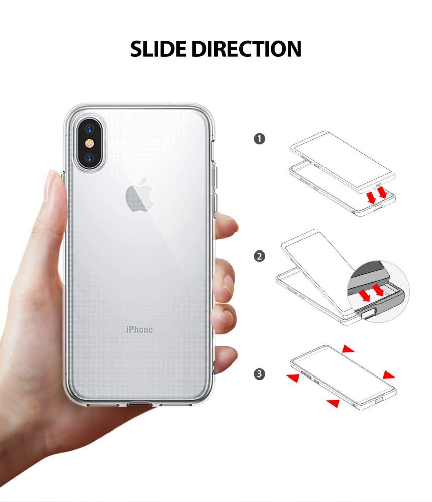 etui silikonowe Ringke Air Przeroczyste Apple iPhone X / 4