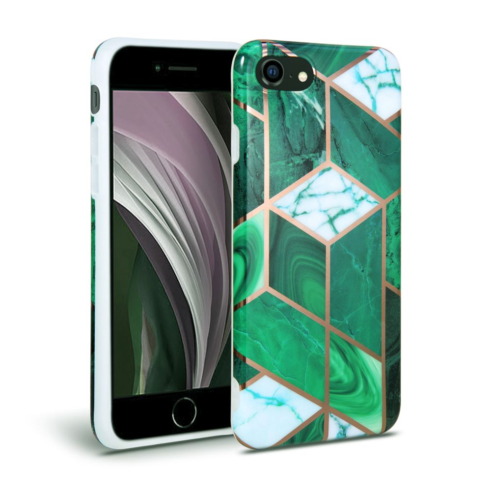 etui Silikonowe Tech-protect Marble Zielone Apple iPhone 7