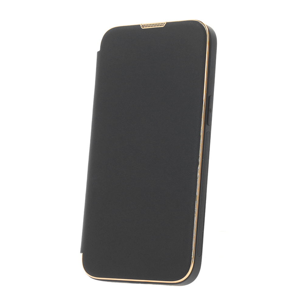 Pokrowiec Smart Gold Frame Mag czarny Apple iPhone 13 Pro Max