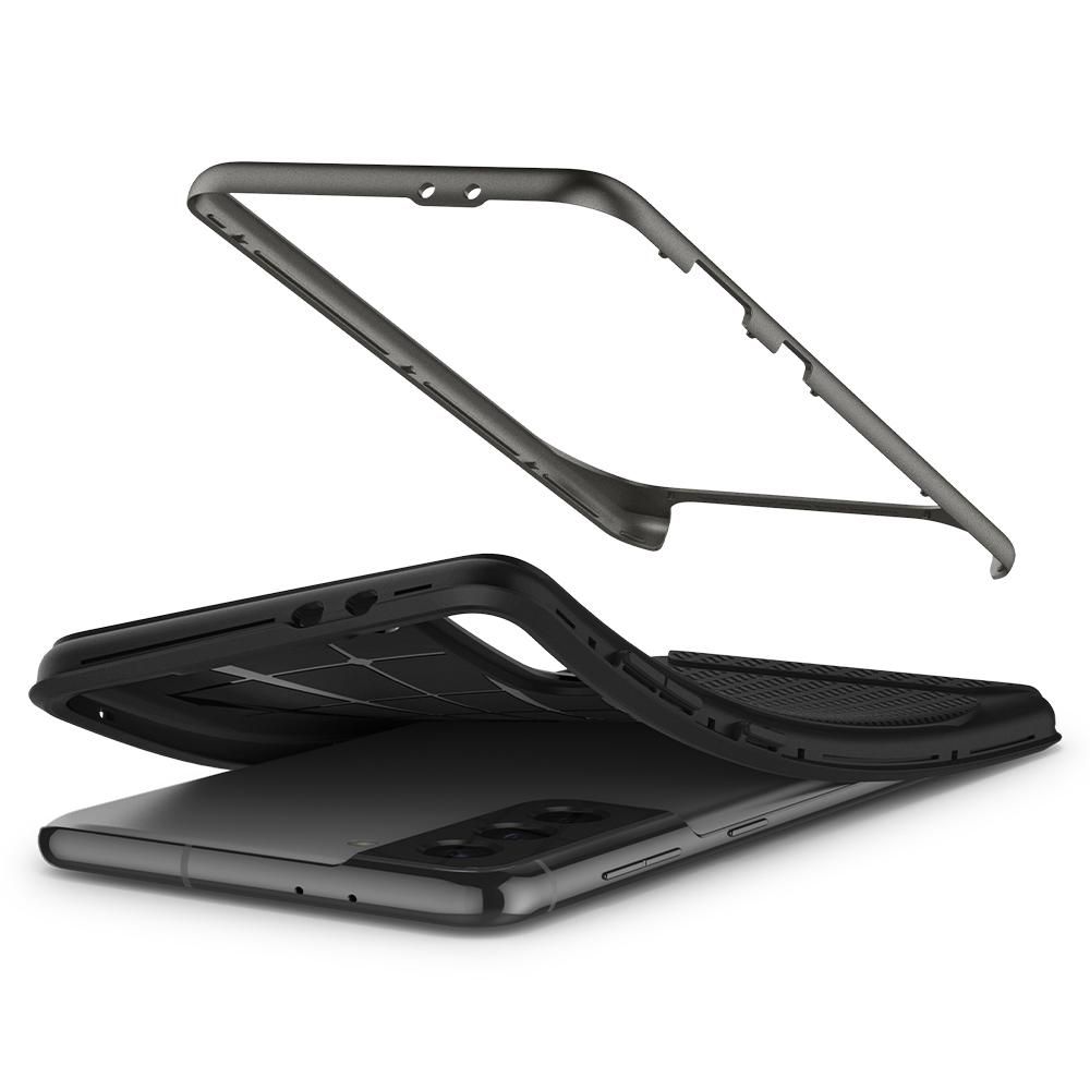 etui Spigen Neo Hybrid gunmetal Samsung s21 / 9