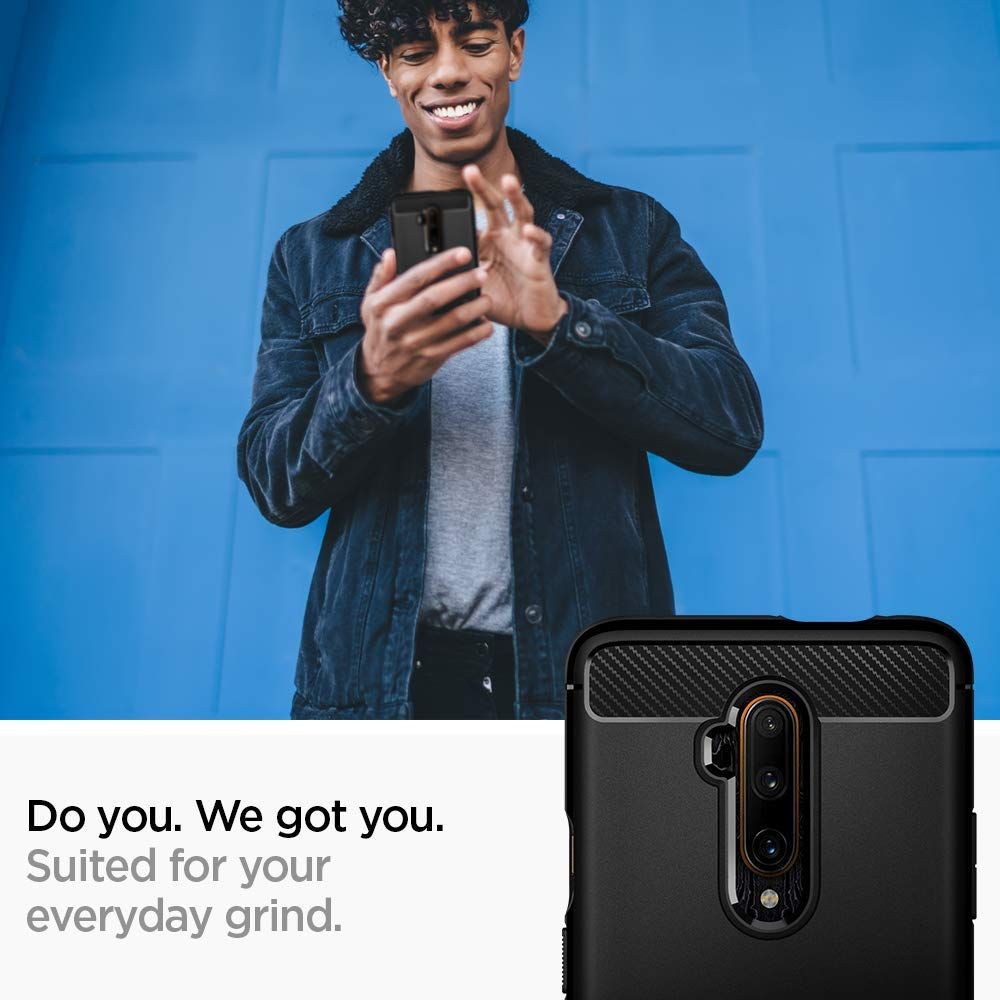 etui Spigen Rugged Armor Czarne OnePlus 7T Pro / 4