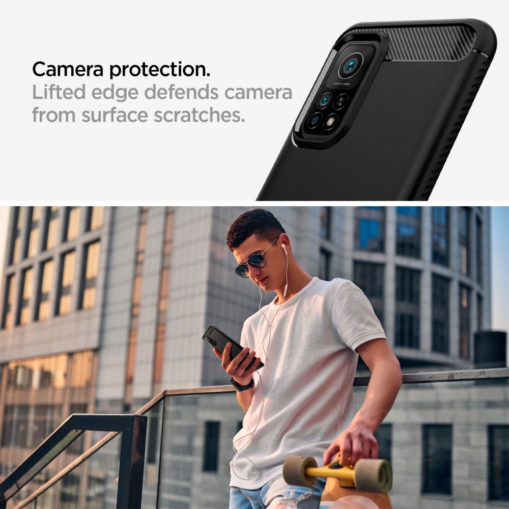 etui Spigen Rugged Armor Czarne Xiaomi Mi 10T Pro 5G / 5