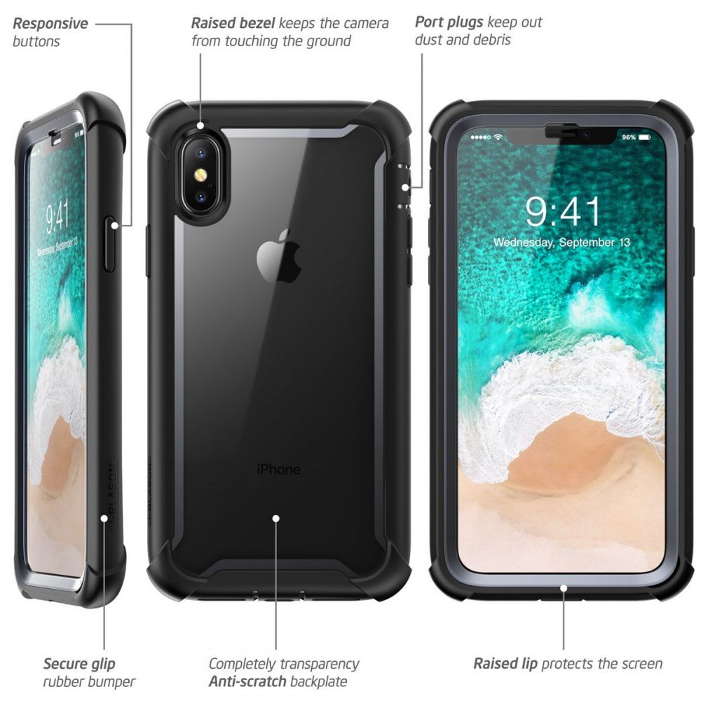 etui Supcase IBLSN Ares Czarne Apple iPhone X / 5