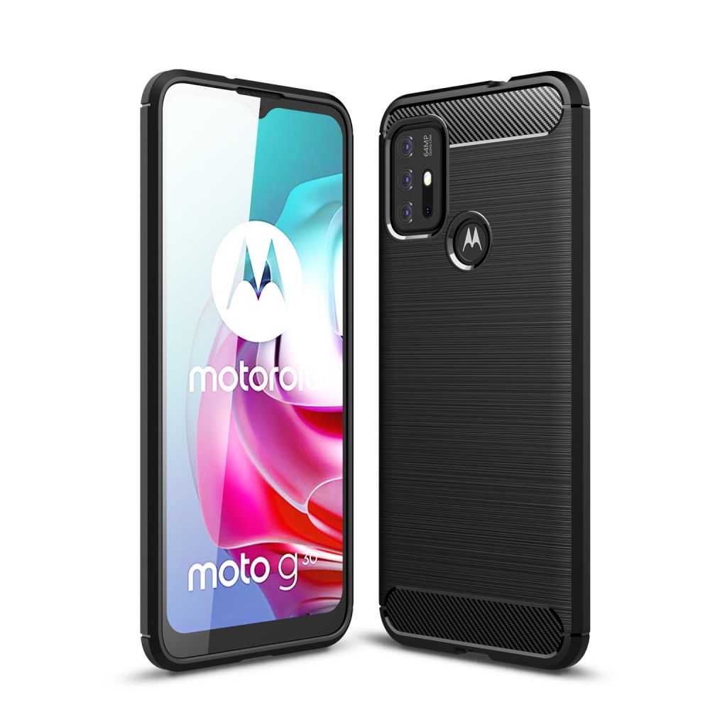 etui Tech-Protect TPU Carbon czarne Motorola Moto G30