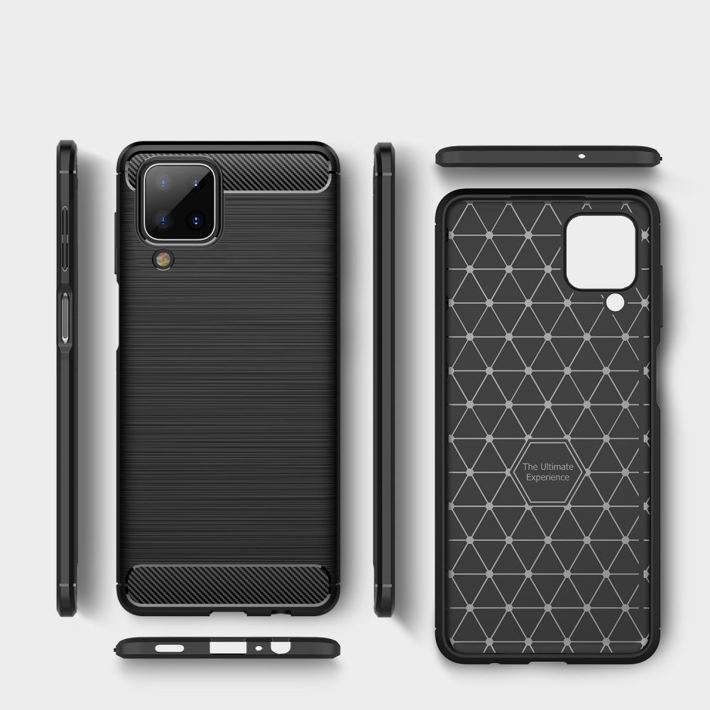 etui Tech-Protect TPU Carbon czarne Samsung Galaxy A12 / 8