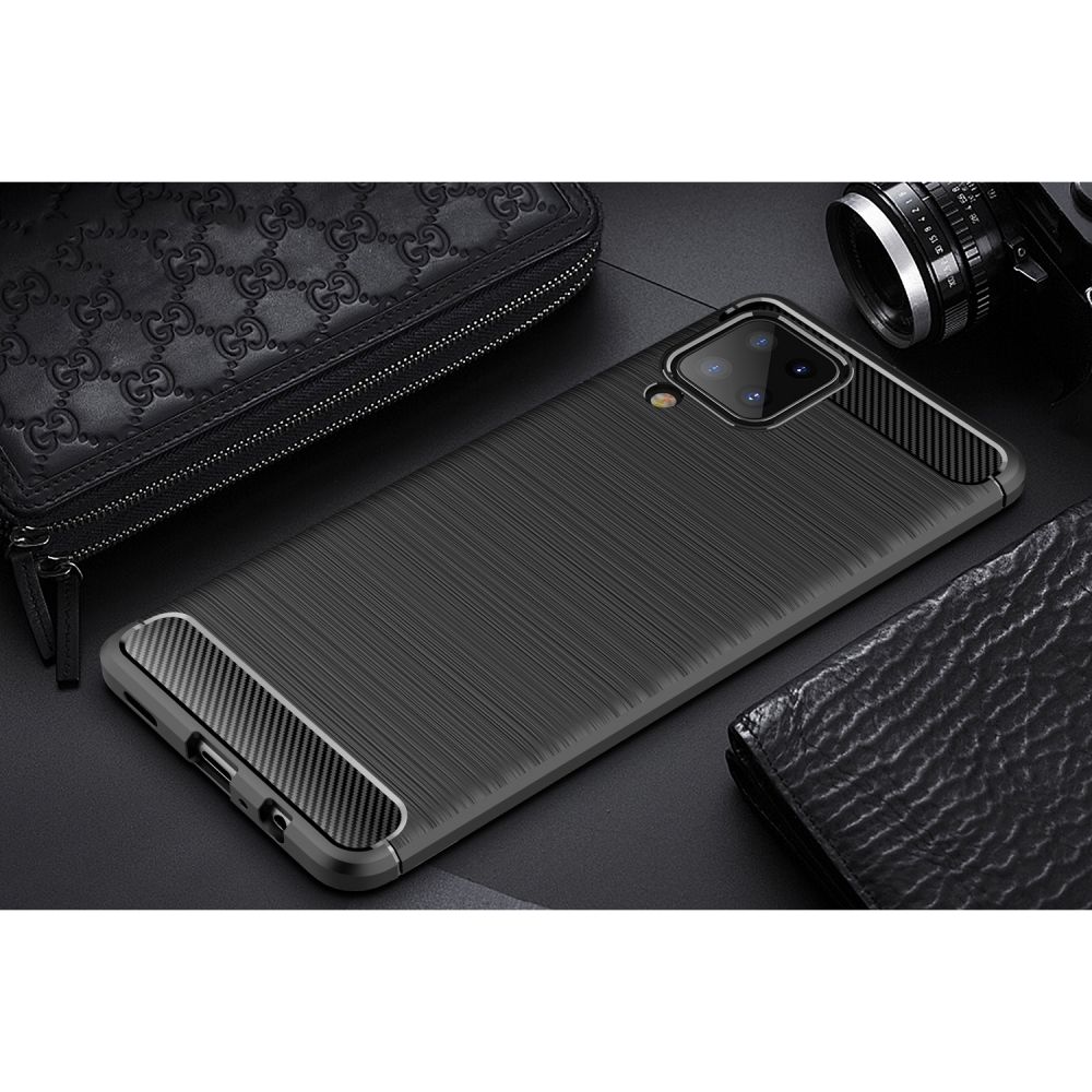 etui Tech-Protect TPU Carbon czarne Samsung Galaxy A12 / 9