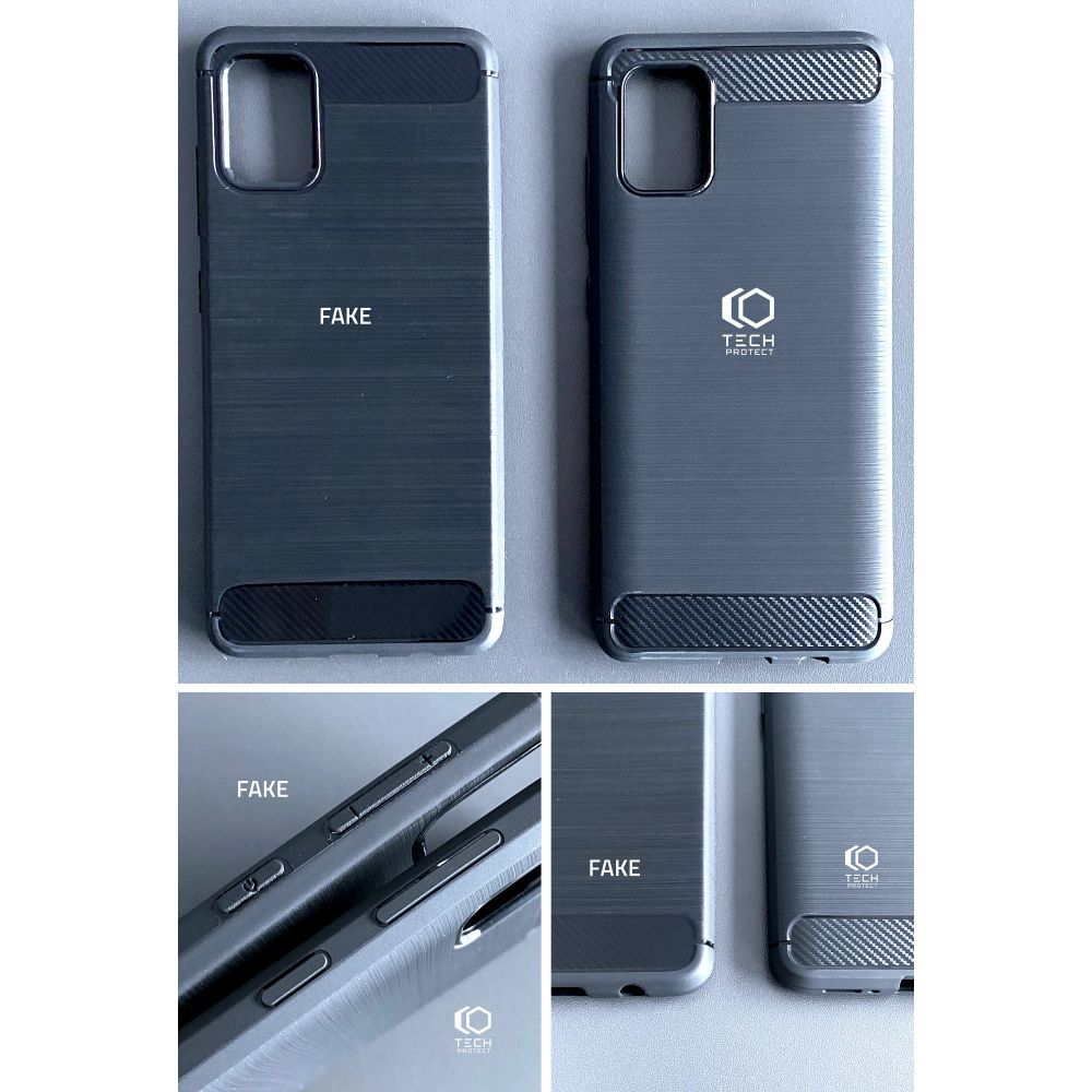 etui Tech-Protect TPU Carbon czarne Samsung Galaxy M12 / 8
